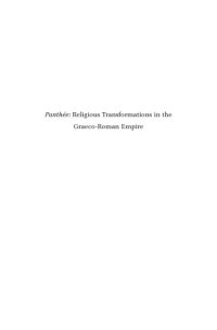 cover of the book Panthee: Religious Transformations in the Graeco-Roman Empire