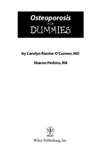 cover of the book Osteoporosis for Dummies