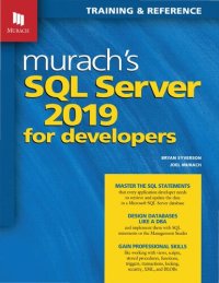 cover of the book Murach's SQL Server 2019 for Developers