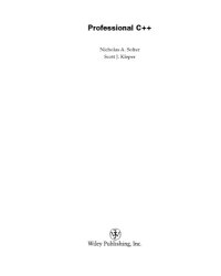 cover of the book Professional C++