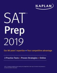 cover of the book SAT Prep Plus 2019: 5 Practice Tests + Proven Strategies + Online