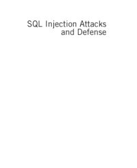 cover of the book SQL injection attacks and defense