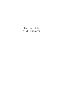 cover of the book The God of the Old Testament: Encountering the Divine in Christian Scripture