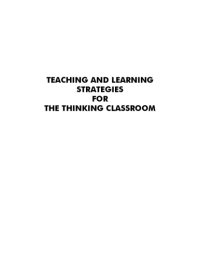 cover of the book Teaching and Learning Strategies for the Thinking Classroom