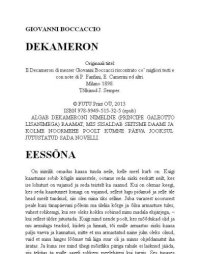 cover of the book Dekameron