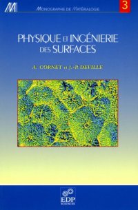 cover of the book Physique et ingénierie des surfaces