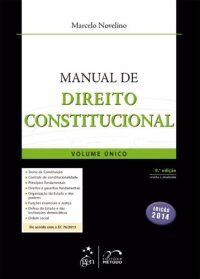 cover of the book Manual de Direito Constituicional - Volume Único