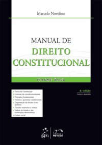 cover of the book Manual de direito constitucional. Volume único (8a. ed.)