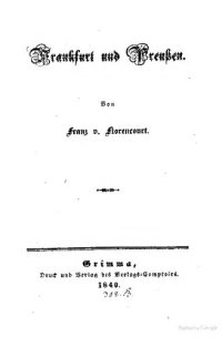 cover of the book Frankfurt und Preußen