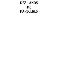 cover of the book Dez Anos de Pareceres