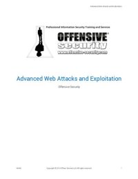 cover of the book Advanced Web Attacks and Exploitation (AWAE)