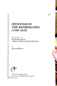 cover of the book Mysticism in the Reformation (1500-1650): Part 1