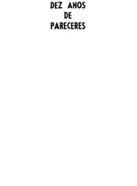 cover of the book Dez Anos de Pareceres