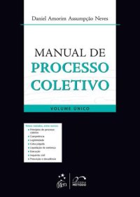 cover of the book Manual de processo coletivo. Volume único