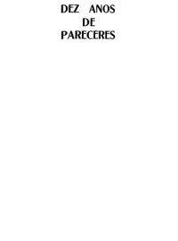 cover of the book Dez Anos de Pareceres