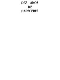 cover of the book Dez Anos de Pareceres