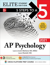 cover of the book 5 Steps to a 5: AP Psychology 2021