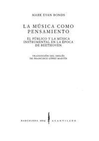 cover of the book La Musica Como Pensamiento