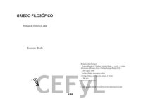 cover of the book Griego Filosófico