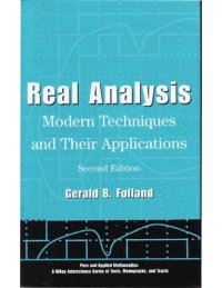 cover of the book Real Analysis: Modern Techniques and Their Applications