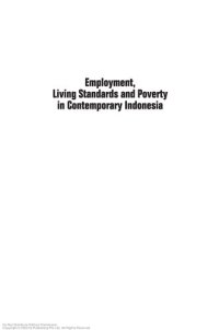 cover of the book Employment, living standards and poverty in contemporary Indonesia