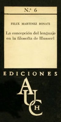 cover of the book La concepción del lenguaje en la filosofía de Husserl