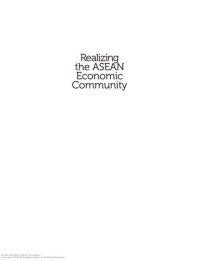 cover of the book Realizing the Asean economic community : a comprehensive assessment