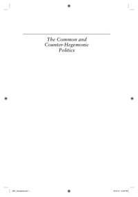 cover of the book The Common and Counter-Hegemonic Politics