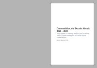 cover of the book Commodities, the Decade Ahead: 2020 – 2030