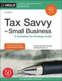 cover of the book Tax Savvy for Small Business