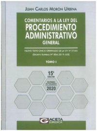 cover of the book COMENTARIOS A LA LEY DE PROCEDIMIENTO ADMINISTRATIVO GENERAL TOMO I