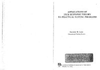 cover of the book Applications of IRT to Practical Testing Problems