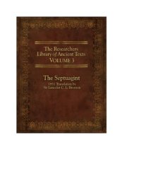 cover of the book The Researcher’s Library of Ancient Texts. Volume 3: The Septuagint