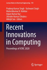 cover of the book Recent Innovations in Computing: Proceedings of ICRIC 2020