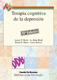 cover of the book Terapia cognitiva de la depresión (19a. ed.)