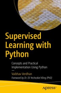 cover of the book Supervised Learning with Python: Concepts and Practical Implementation Using Python