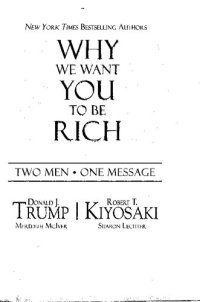 cover of the book Why We Want You To Be Rich: Two Men, One Message