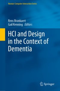 cover of the book HCI and Design in the Context of Dementia