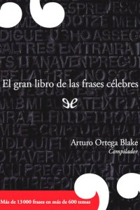 cover of the book El gran libro de las frases célebres