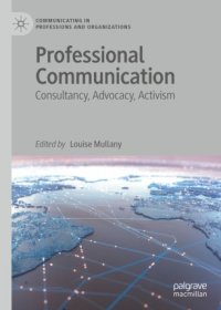 cover of the book Professional Communication: Consultancy, Advocacy, Activism