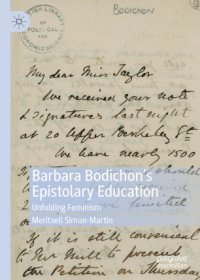 cover of the book Barbara Bodichon’s Epistolary Education: Unfolding Feminism