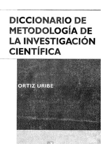 cover of the book Diccionario de metodología de la investigación científica