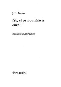 cover of the book ¡Sí, el psicoanálists cura!