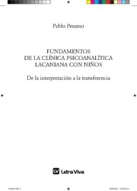 cover of the book Fundamentos de la clínica psicoanalítica lacaniana con niños