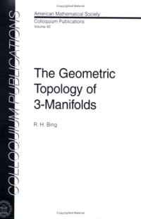 cover of the book The geometric topology of 3-manifolds