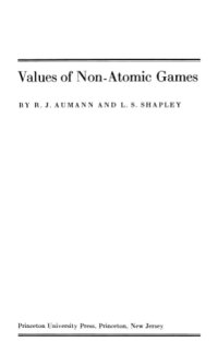 cover of the book Values of non-atomic games