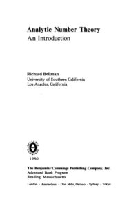 cover of the book Analytic number theory: An introduction