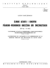 cover of the book Ślimaki astartu i kimerydu północno-wschodniego obrzeżenia  Gór Świętokrzyskich