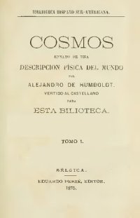 cover of the book Cosmos : ensayo de una descripció física del mundo