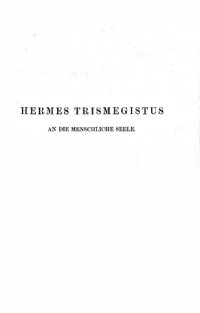 cover of the book Hermes Trismegistus, An die menschliche Seele (Arabisch und Deutsch)